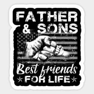 Father and Sons Best Friends for Life Family Matching Family Sticker